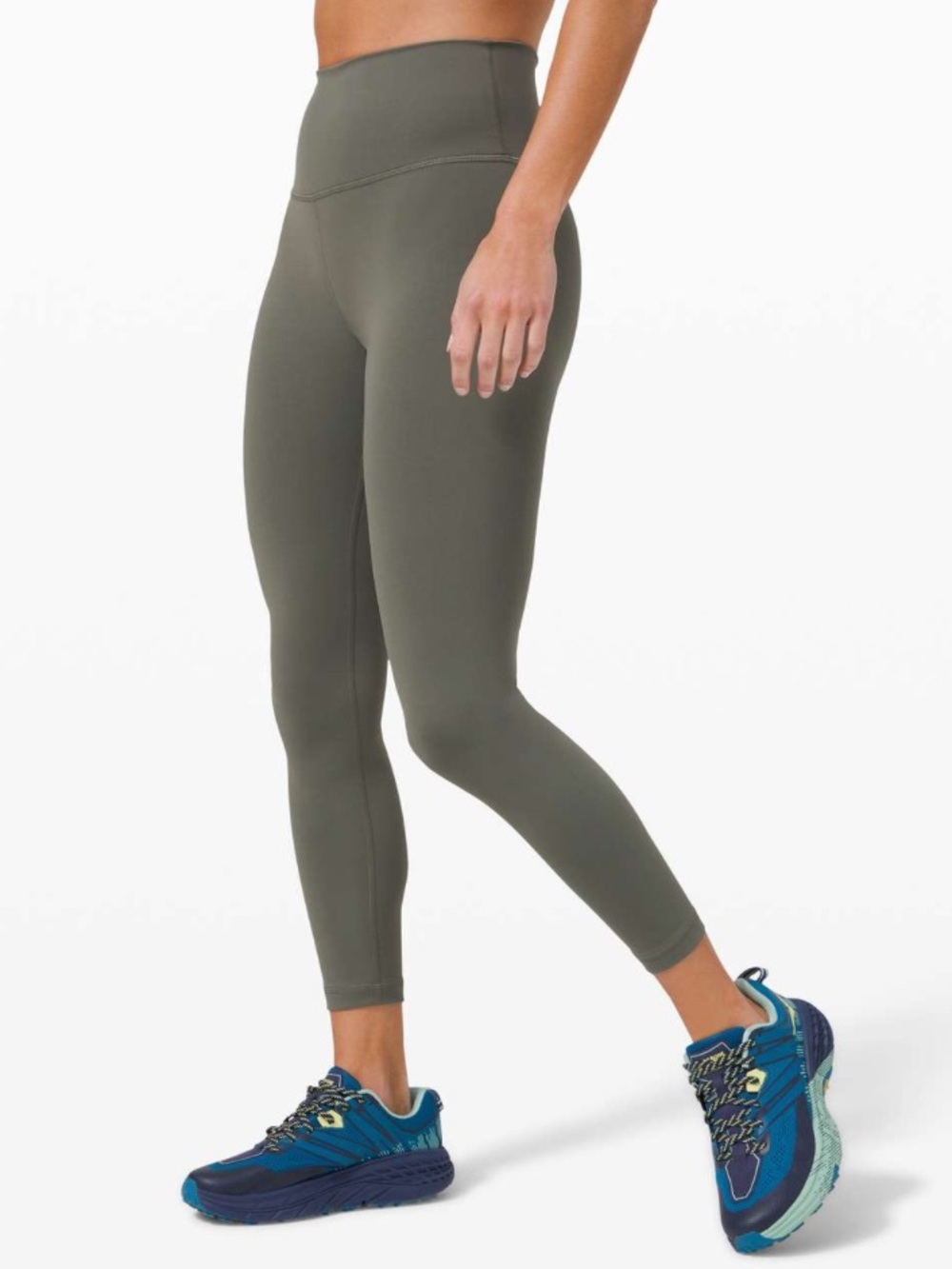 Lululemon Wunder Train High-Rise Tight 25" Grey Sage size 4